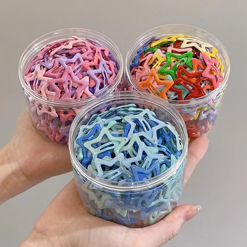 Body Jewelry Wholesale - Bunte Kawaii Stern-Haarspangen Y2K Spicy Girls