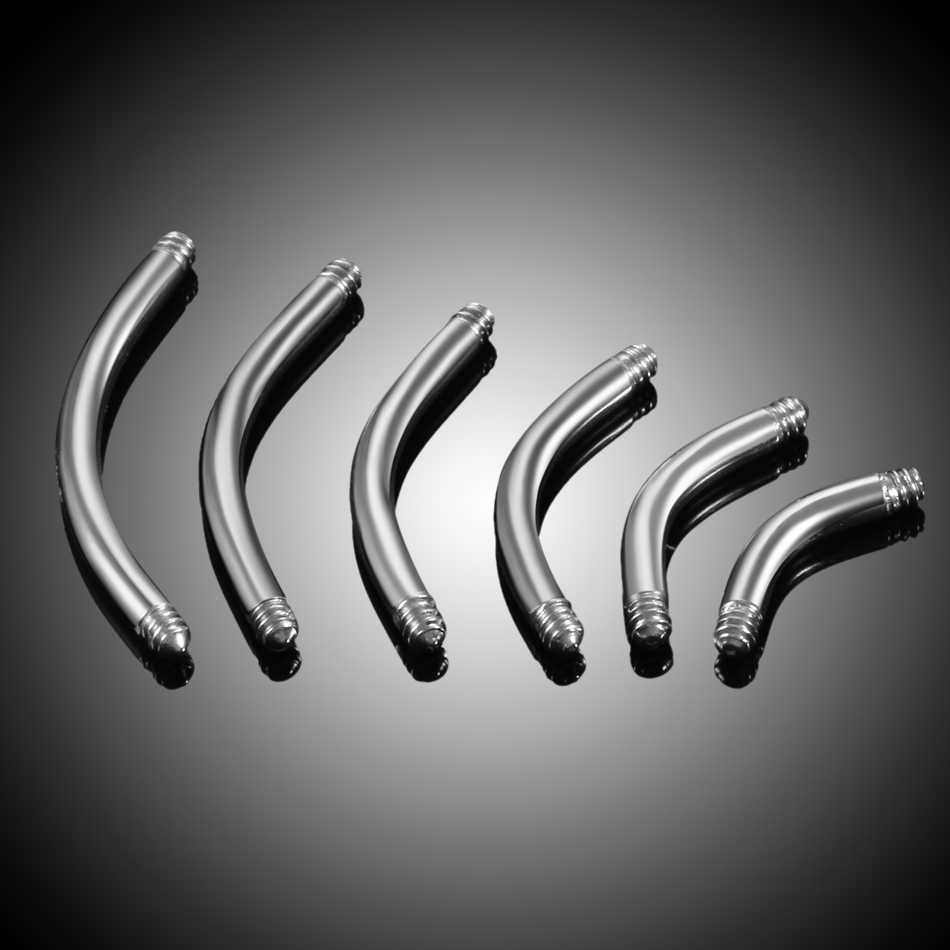 Body Jewelry Gauges - 100 Teile/los Stahl Piercing Banana Teile