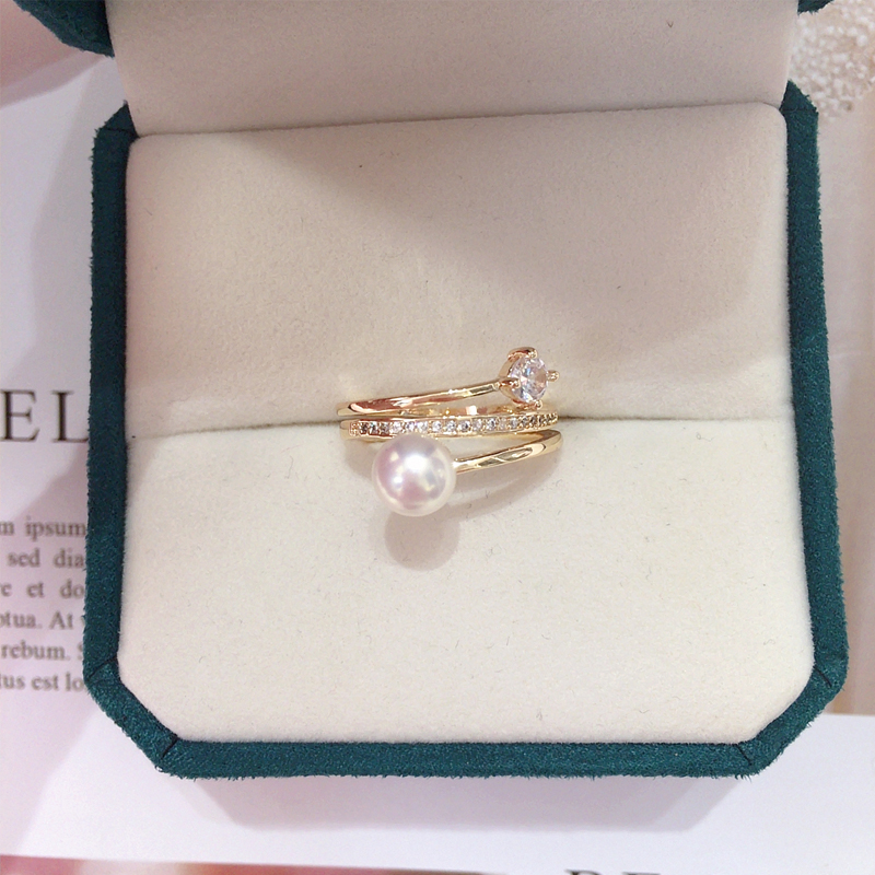 Body Jewelry Wholesale - ZHBORUINI Zeigefinger Perle Ring 100% Echte