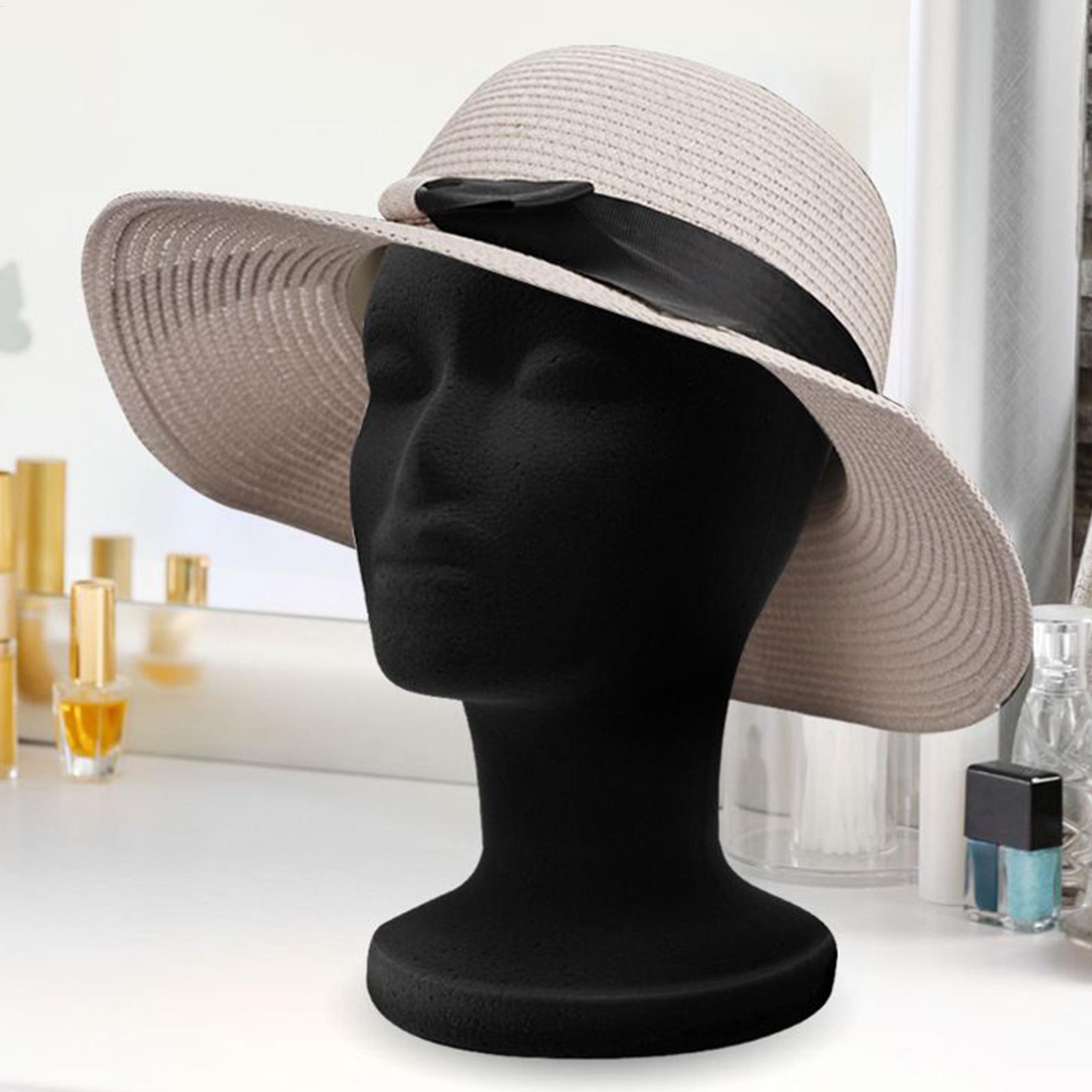 Body Jewelry Display Ideas - Mannequin Kopf Schaum Schwarz Samt Mannequin