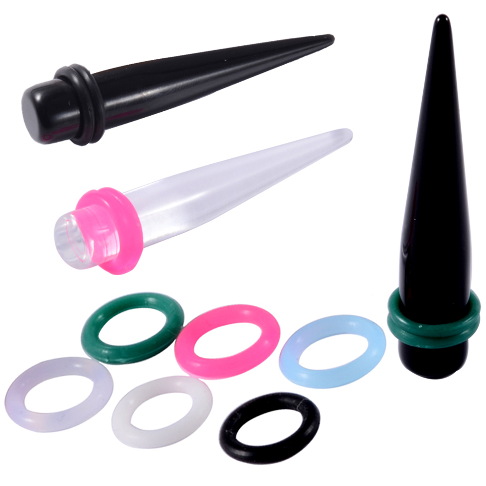 Body Jewelry Gauges - 20 stücke 1mm-22mm Gummi Ohr Taper