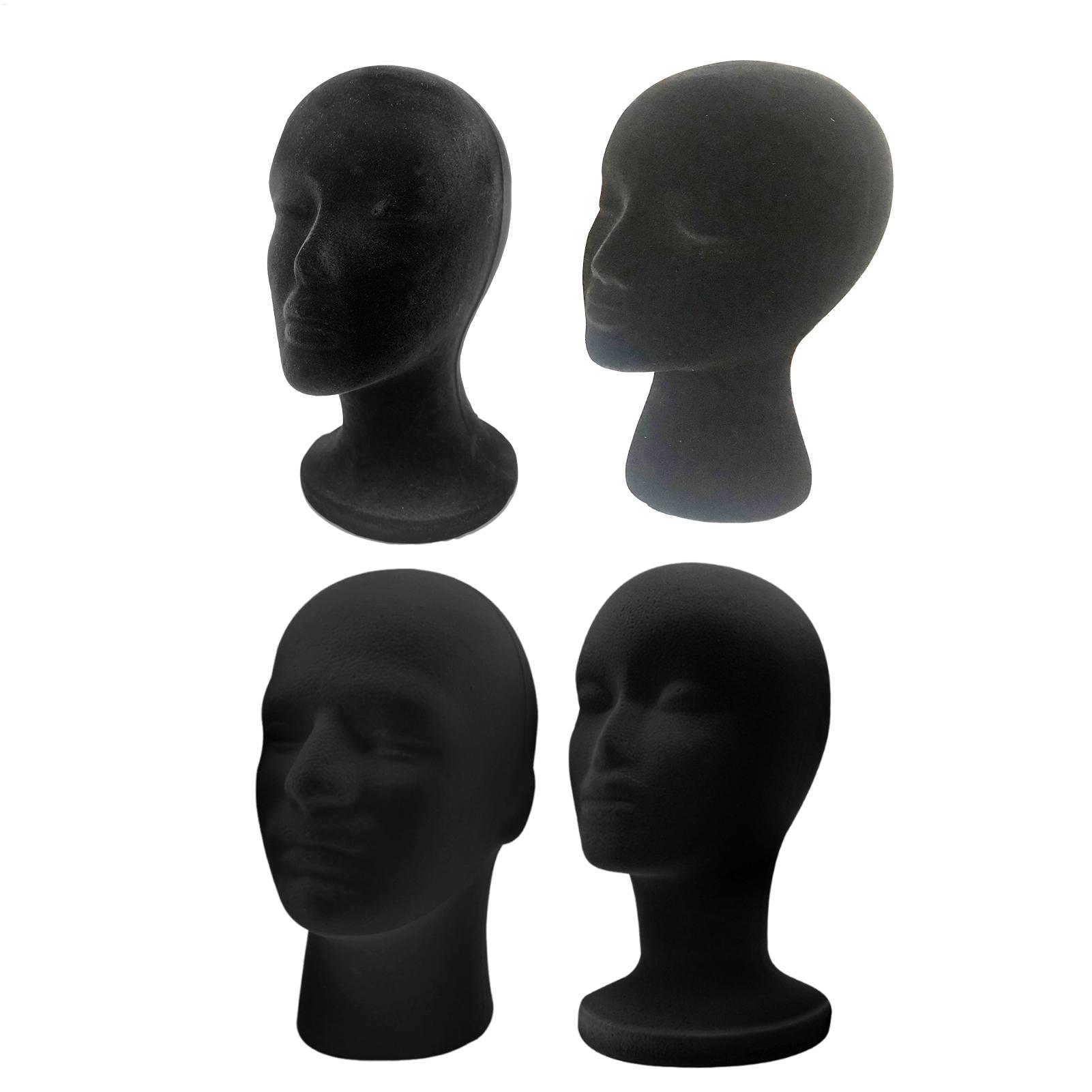 Body Jewelry Display Ideas - Schwarz Mannequin Kopf Schaum Samt Mannequin