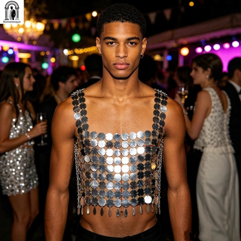 Modische Herren-Glitzer-Scheib – Body Jewelry Vest Bewertung und Preis