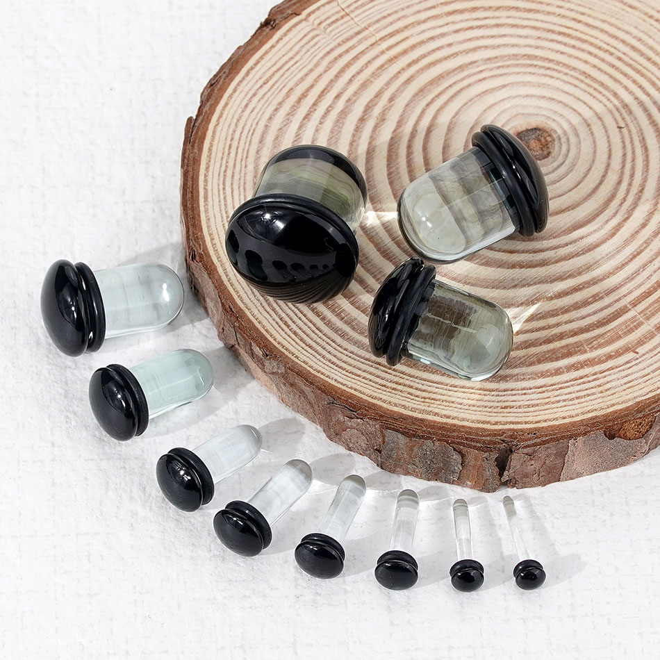 2 Stück Glas-Ohrmessgeräte, De – Body Jewelry Gauges Bewertung und Preis