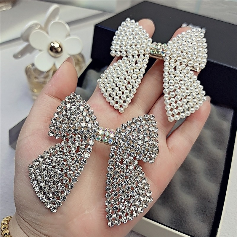 Strass Perle Bogen Haar Clips  – Body Jewelry Wholesale Bewertung und Preis