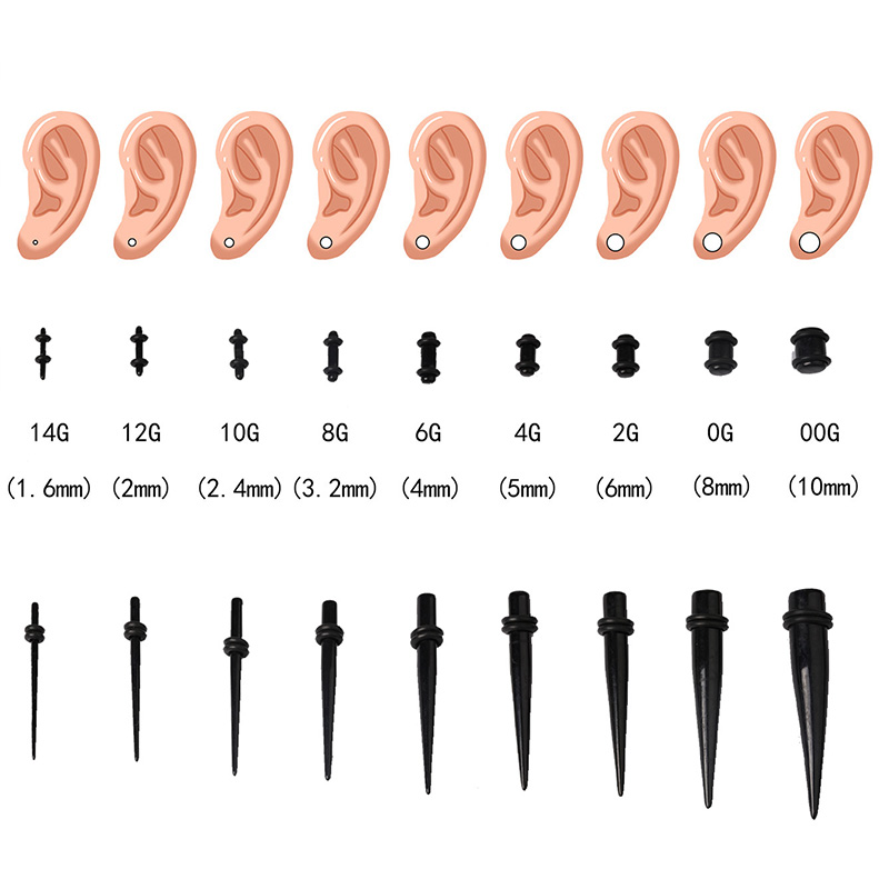 50-teiliges Acryl-Ohrmessgerät – Body Jewelry Gauges Bewertung und Preis