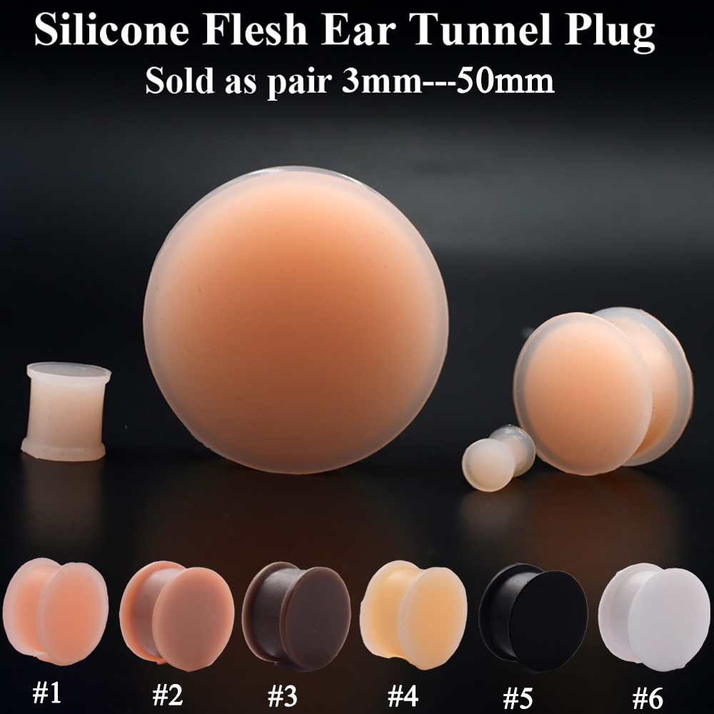 1 Paar Silikon Flexible Dicke  – Body Jewelry Gauges Bewertung und Preis
