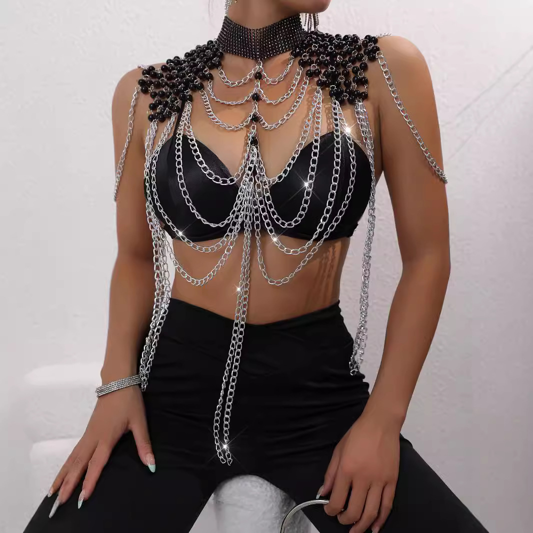 Frauen Bikini Perle Weste Brus – Body Jewelry Vest Bewertung und Preis