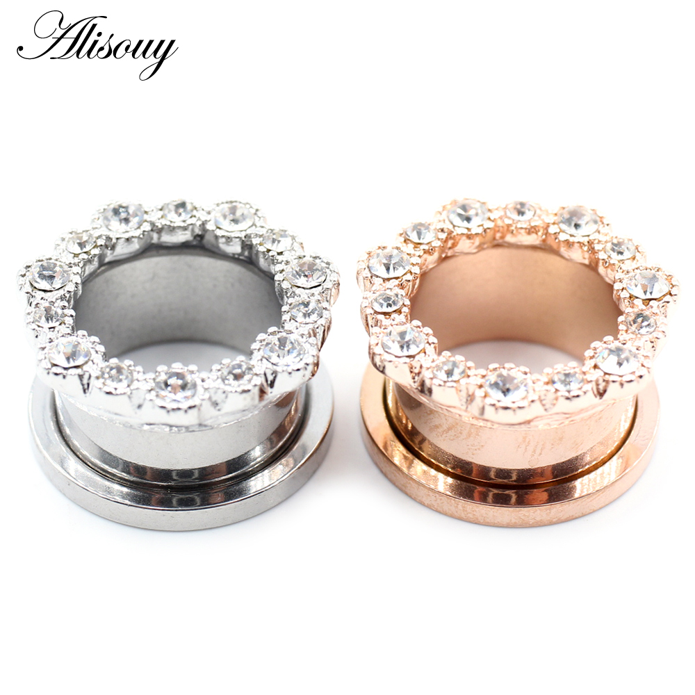 Alisouy 2 Stück Edelstahl Blum – Body Jewelry Gauges Bewertung und Preis