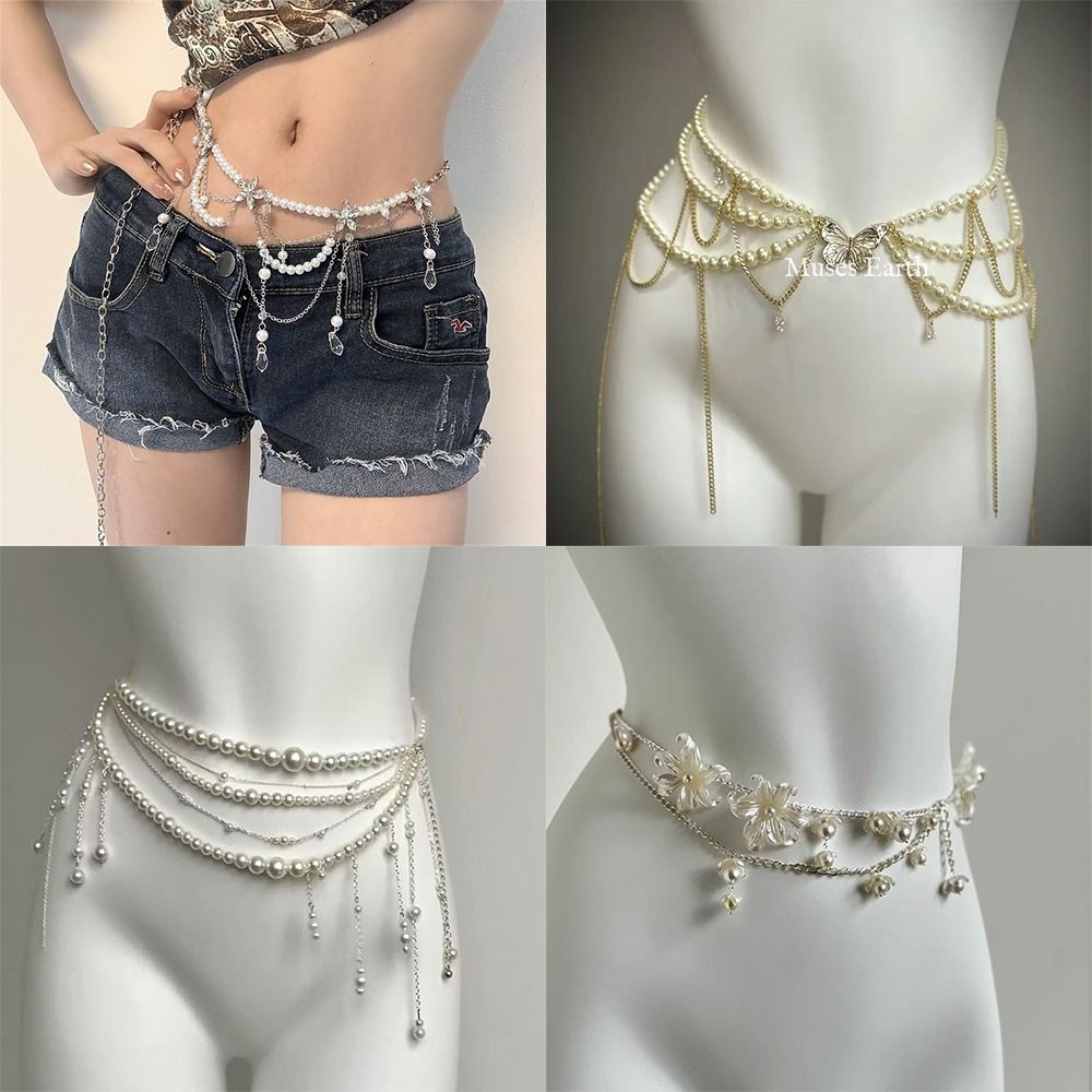 Mode Elegante Perle Taille Ket – Body Jewelry Women Bewertung und Preis