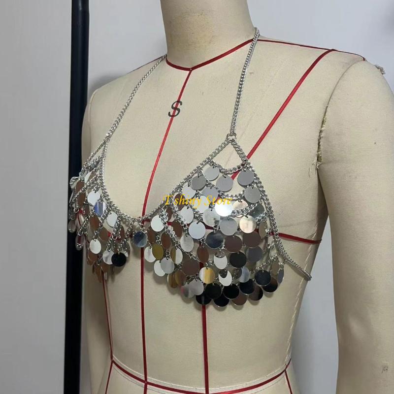 N58F Festliche Pailletten West – Body Jewelry Vest Bewertung und Preis