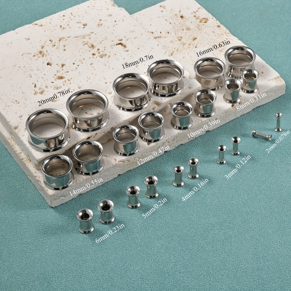 1 Paar/12 Paar Set Edelstahl-O – Body Jewelry Gauges Bewertung und Preis