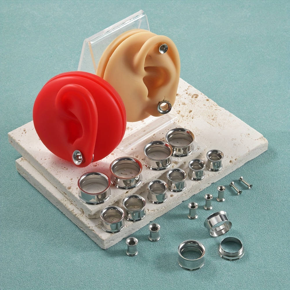 1 Paar/12 Paar Set Edelstahl-O – Body Jewelry Gauges Bewertung und Preis
