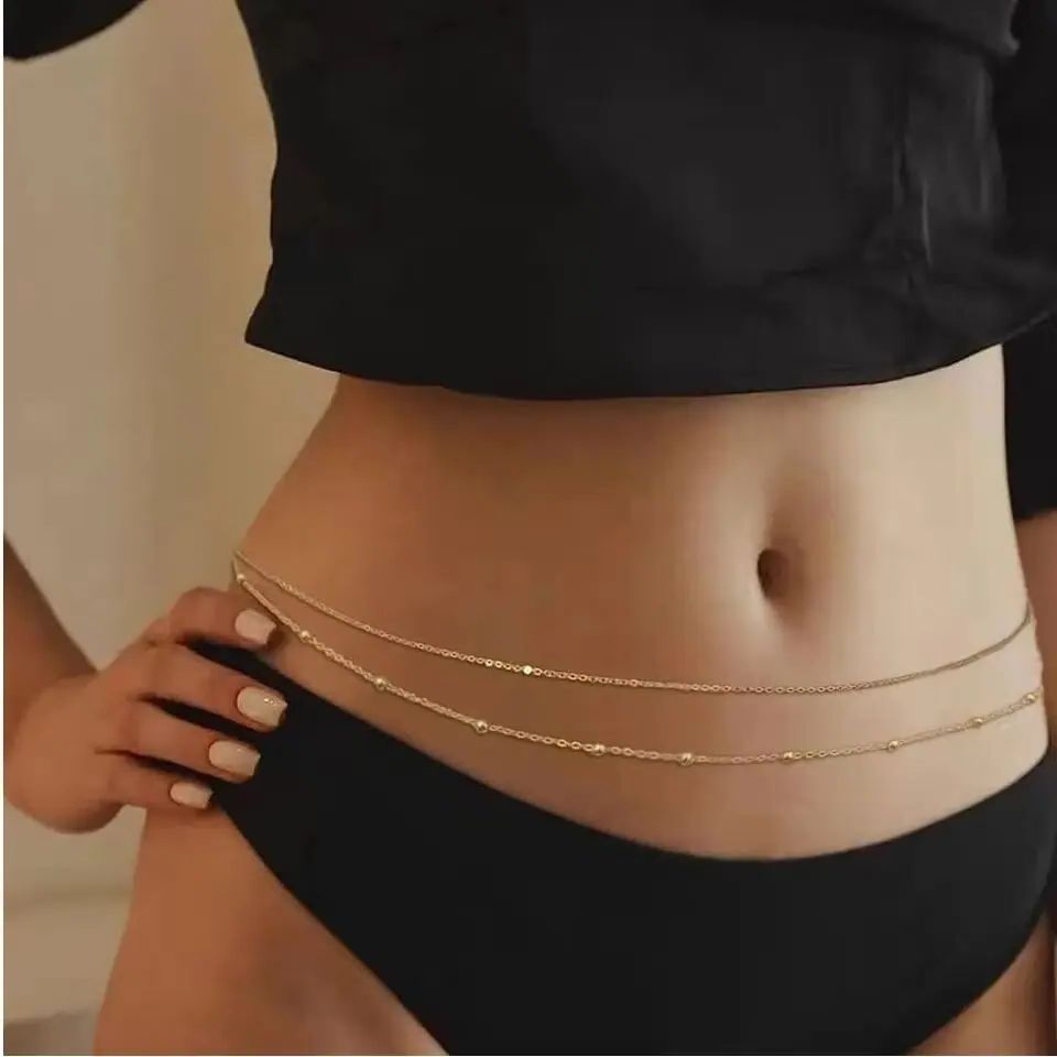 HipHop Doppelschichten Bauchke – Body Jewelry Women Bewertung und Preis